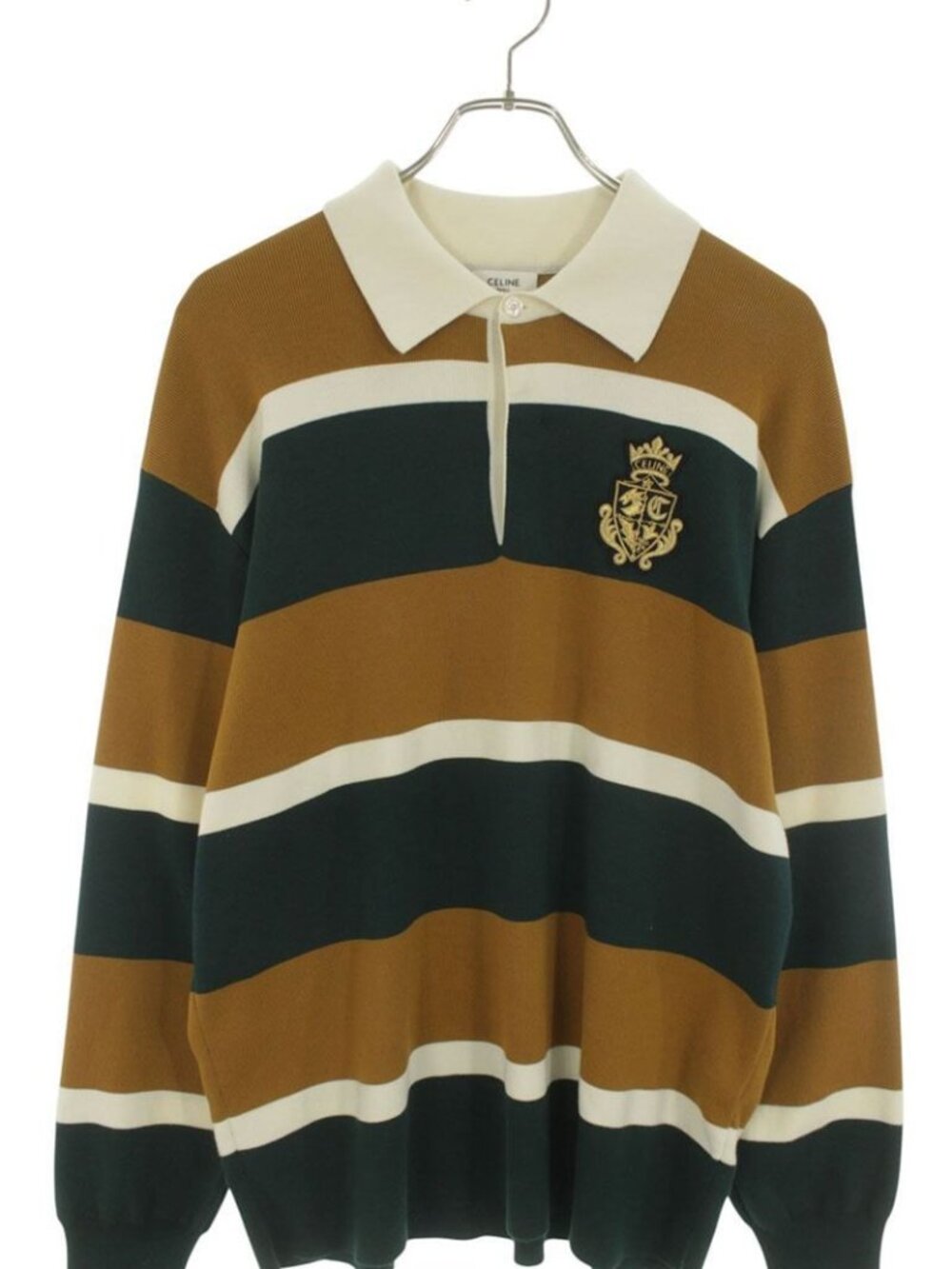 Celine Lou's Bludgeon Patch Rugby Polo Long Sleeve